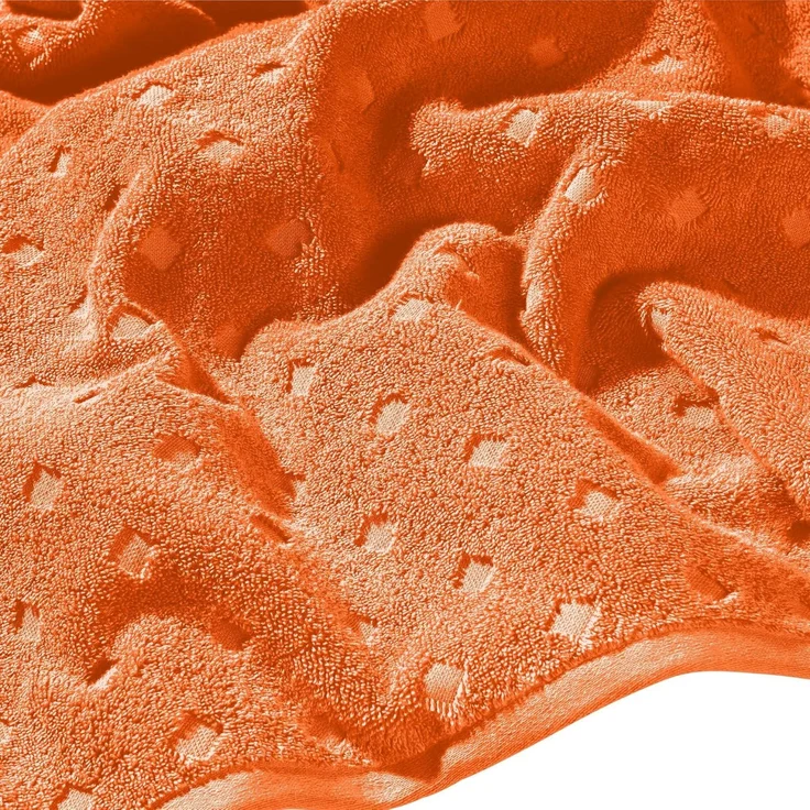 Erwin Müller Walk-Frottier "Baden-Baden" 2er-Pack, Orange, Gästetuch 2er | 30x50 cm – Bild 6