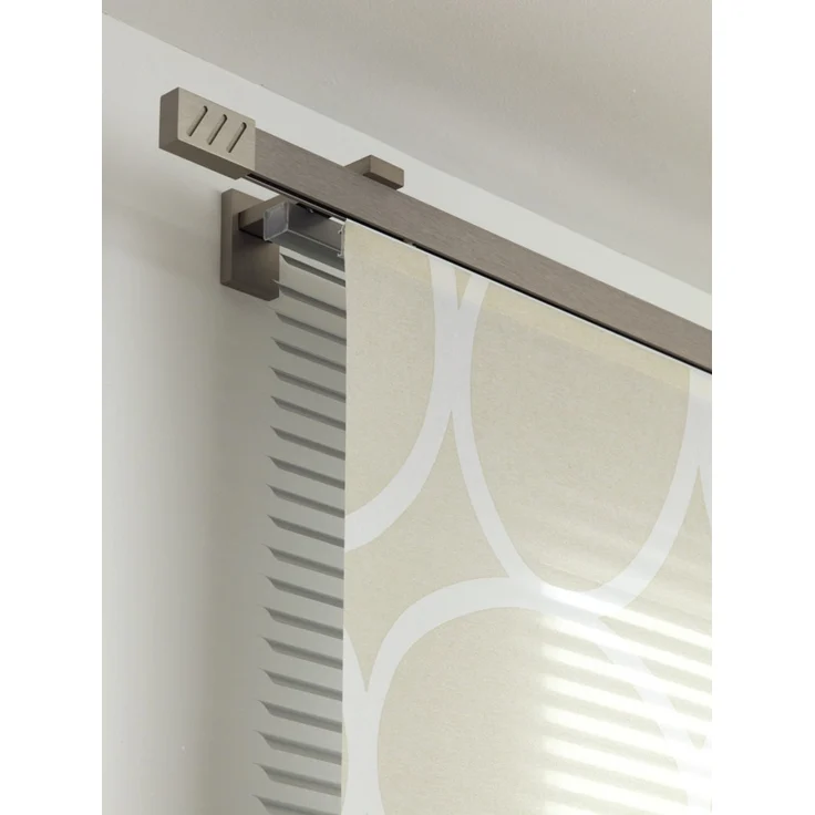 Gardinia Spezialträger für Wand Luxor Stahl-gebürstet – Bild 5