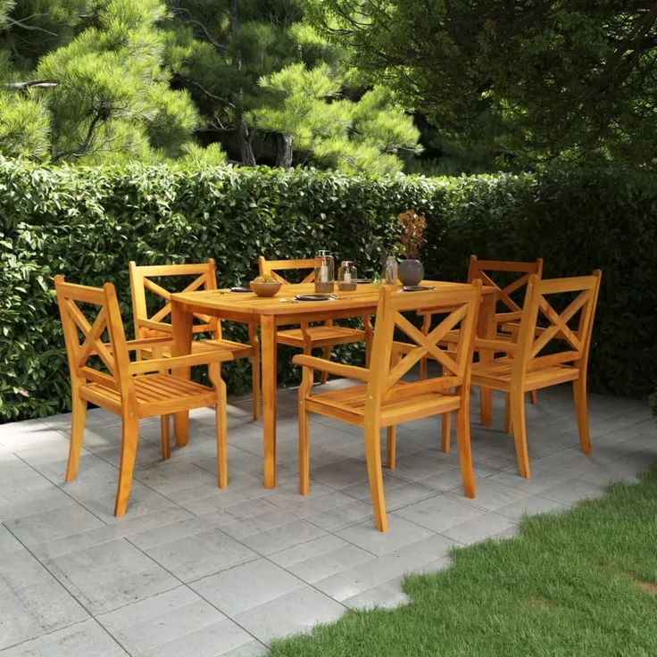 Gartentisch, Balkontisch 160 x 90 x 75 cm Massivholz Akazie