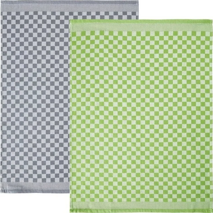 Erwin Müller Geschirrtuch Geschirrtuch 2er-Pack, Baumwolle Karo – Bild 4