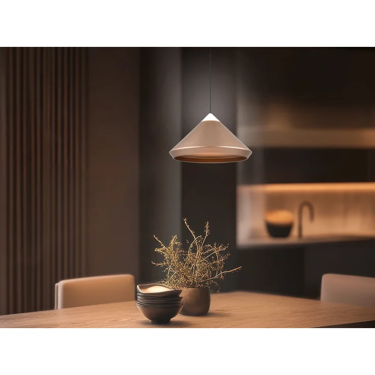 LED Pendelleuchte LAGUNA 1-flammig, höhenverstellbar, Coffee Ø 30cm – Bild 5