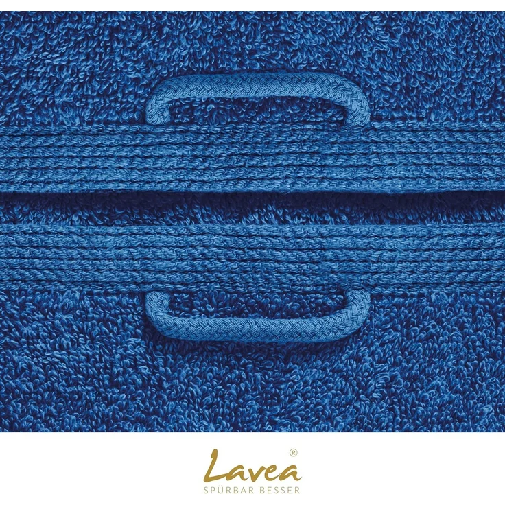Lavea Gästehandtuch Bali, 30x50cm aus 100% Bio-Baumwolle, einzigartig weiche Gästetücher mit Aufhänger (Set, 6-St), hochwertiges und nachhaltiges Premium Gästetuch – saugstarke Faser – Bild 7