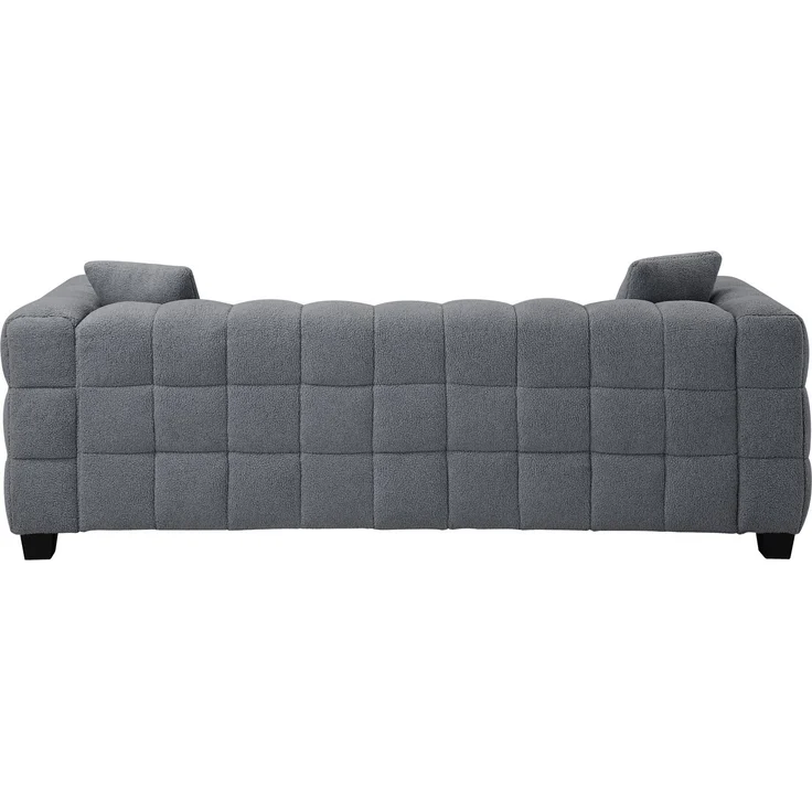 ATLANTIC home collection 3-Sitzer STELLA, inkl. 2 Zierkissen und mit modernem Teddy Stoff – Bild 3