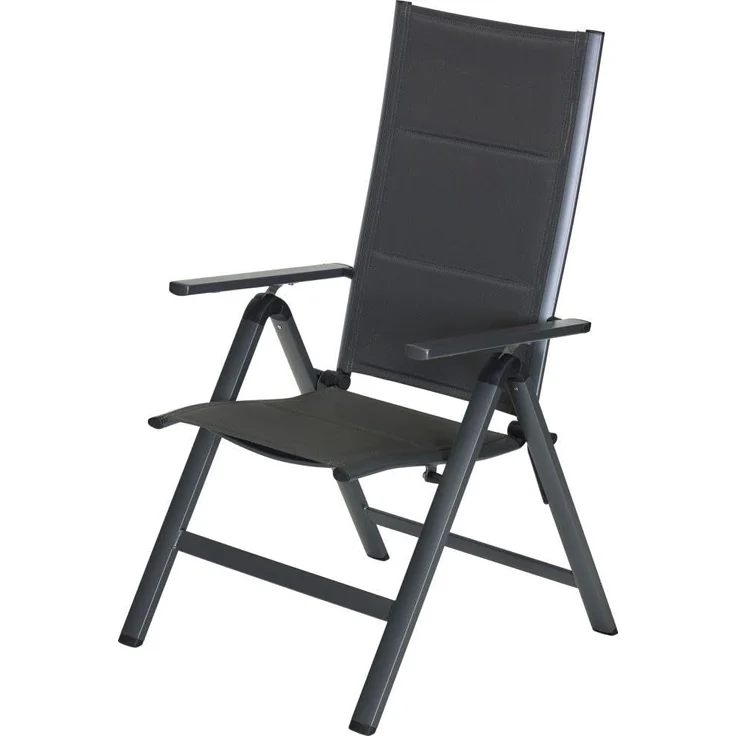 Primaster Klappstuhl Aluminium Klappsessel Gartenstuhl Campingstuhl Hochlehner – Bild 1