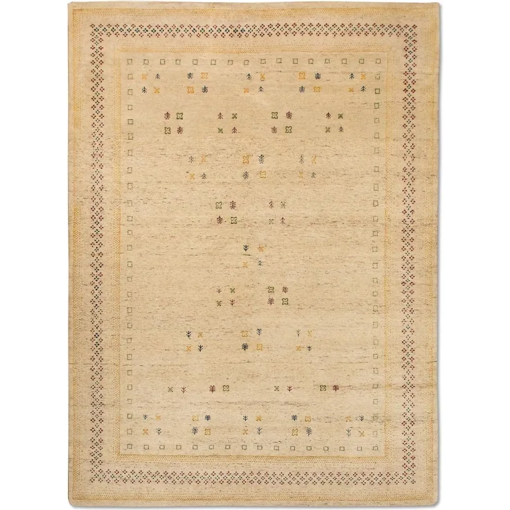 Gabbeh Teppich - Loribaft Indus 400 x 300 cm - beige