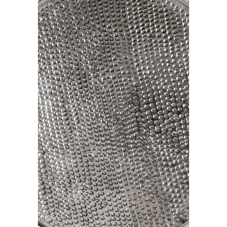 Marrakesch Orient & Mediterran Interior Dekotablett Orientalisches Tablett Silber Mahra 32cm (1 St), Handarbeit – Bild 2