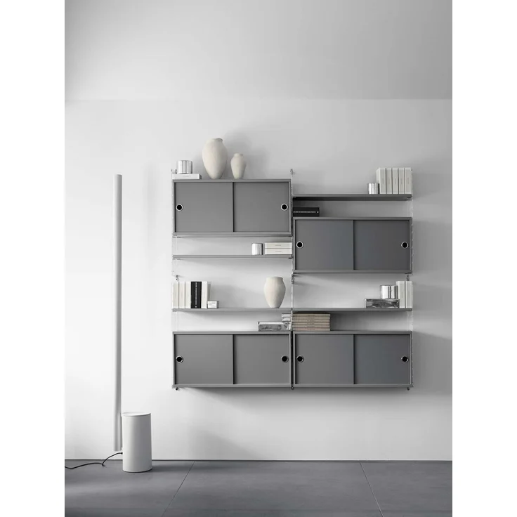 String System Hängeschrank mit Schiebetüren Walnuss natur 78/42/30 – Bild 6