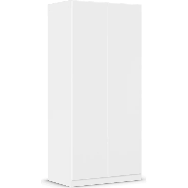 rauch Kleiderschrank, Drehtürenschrank COSTA, 2-türig, push-to-open, Alpinweiß, 91 x 197 x 54 cm – Bild 3