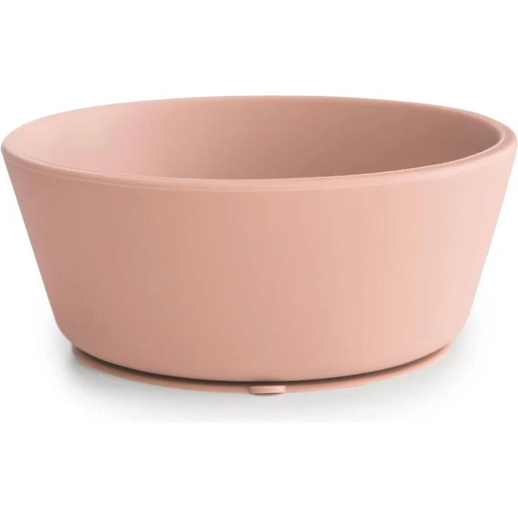 Mushie Silikon Schüssel mit Saugring blush – Bild 1