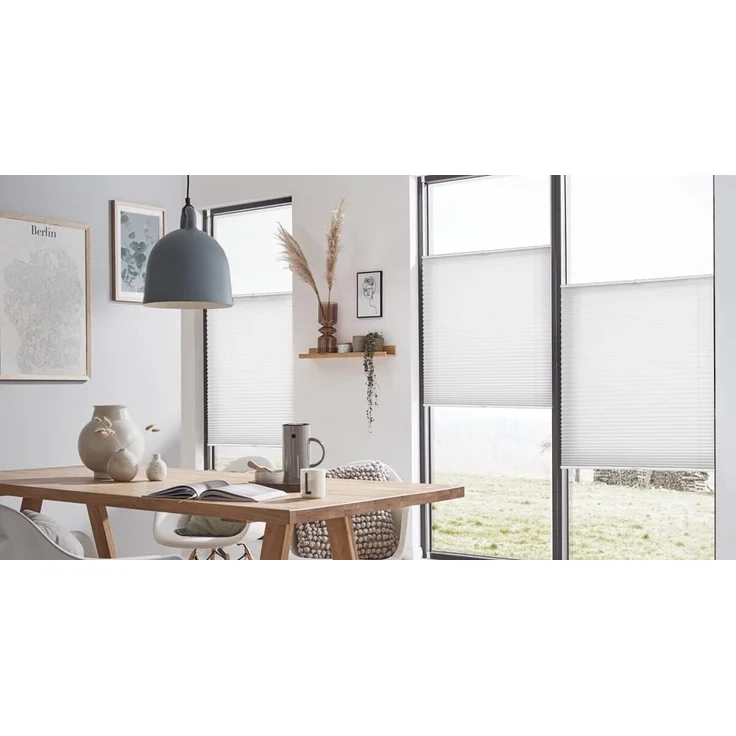 Plisseerollo ohne Bohren Klemmfix 70x120 cm(BxH) Grün Jalousie Sonnenschutz Easyfix Faltrollo Lichtdurchlässig Rollo für Fenster & Tür – Bild 8