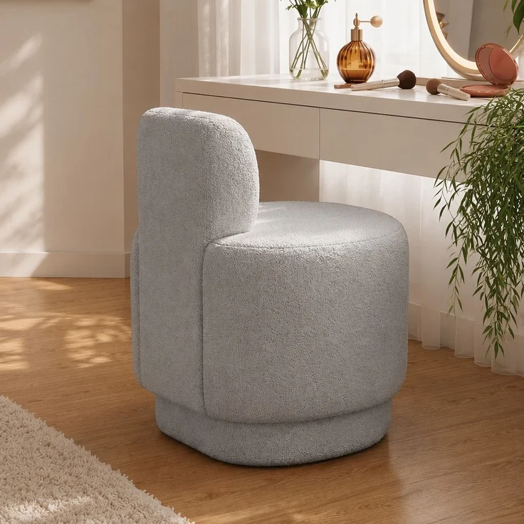 Hanah Home 'Guess - Light Grey' Ohrensessel, Hellgrau, 51 x 63 x 63 cm – Bild 3