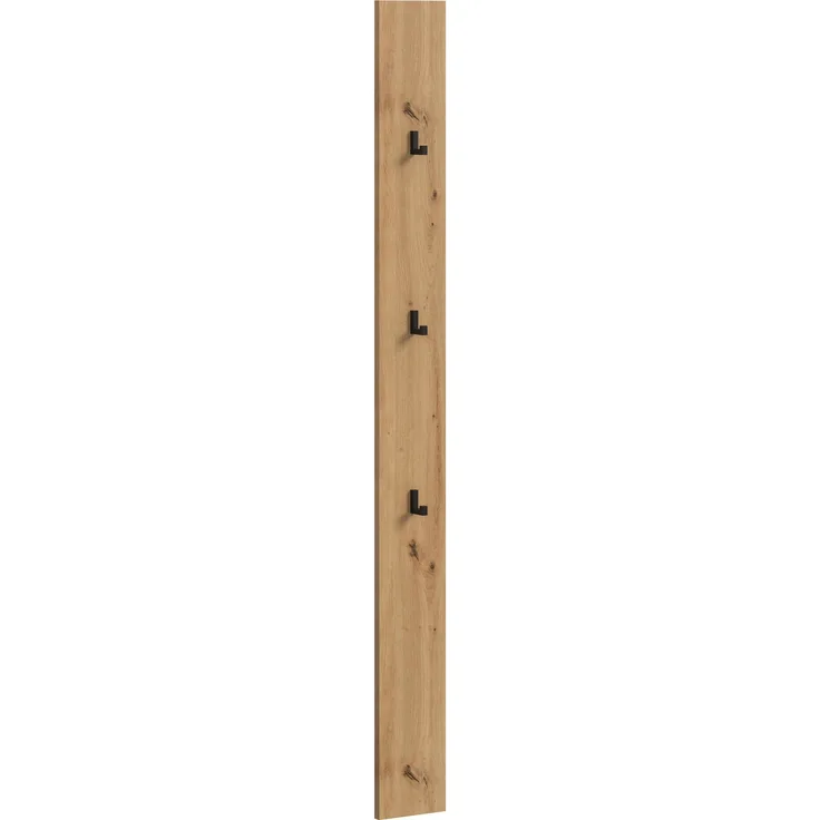 Garderobenpaneel >Drive< in artisan oak - 160x13x6cm (BxHxT)