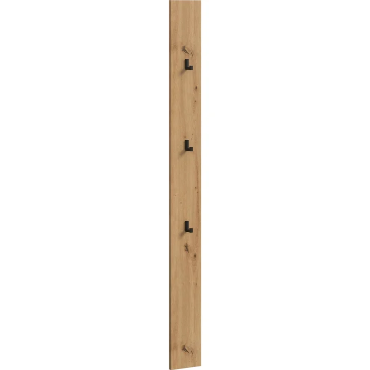 Garderobenpaneel >Drive< in artisan oak - 160x13x6cm (BxHxT) – Bild 1