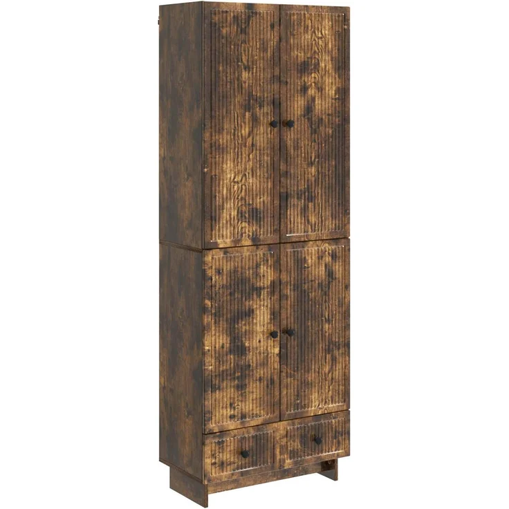 vidaXL Schrankset 2 pcs Geräucherte Eiche 66 x 34,5 x 95 cm 3416354 – Bild 1