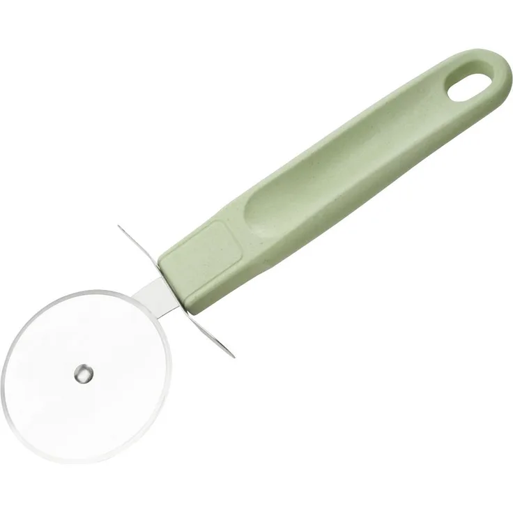 Fackelmann Pizzaschneider Ecolution, Pizzaroller, Pizzarad, Materialmix, mintgrün, 20 cm, 33070
