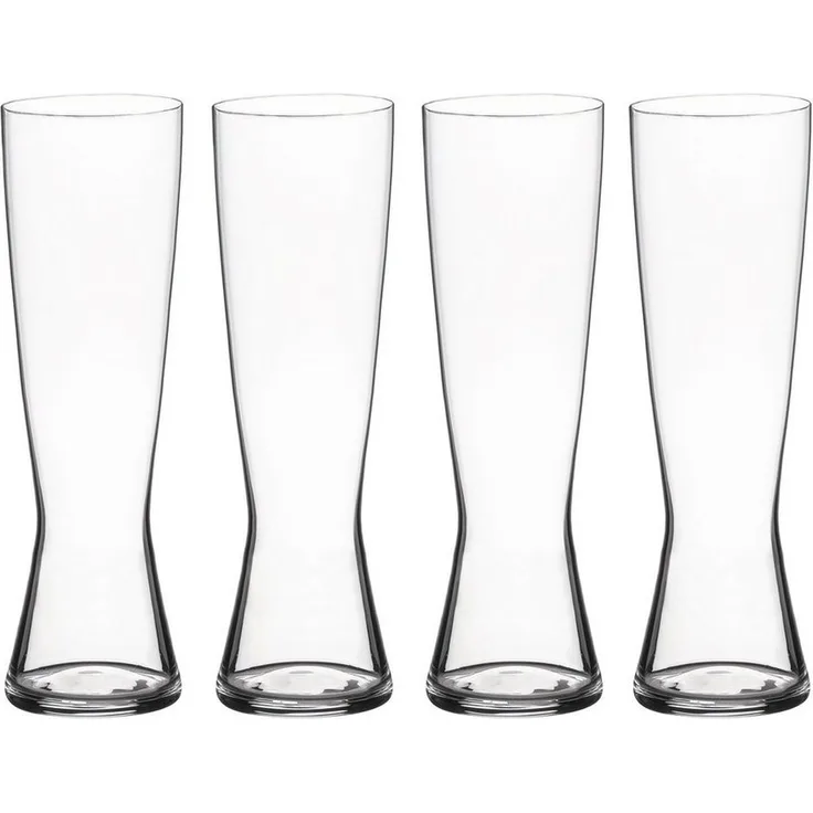 Spiegelau Beer Classics Pilsstange, 4er Set, Bierglas, Bier, Glas, Pilsglas, Kristallglas, 425 ml, 4991970