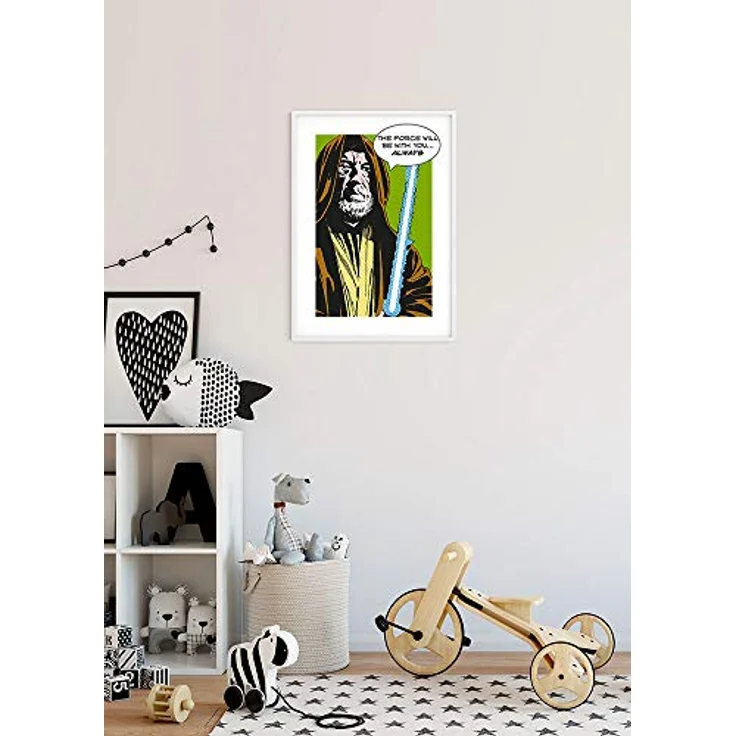 Komar Wandbild | Star Wars Classic Comic Quote Obi Wan | Kunstdruck 40 x 50 cm, seidenmatte Oberfläche, lichtbeständig, für Kinderzimmer und Jugendzimmer, ohne Rahmen – Bild 4