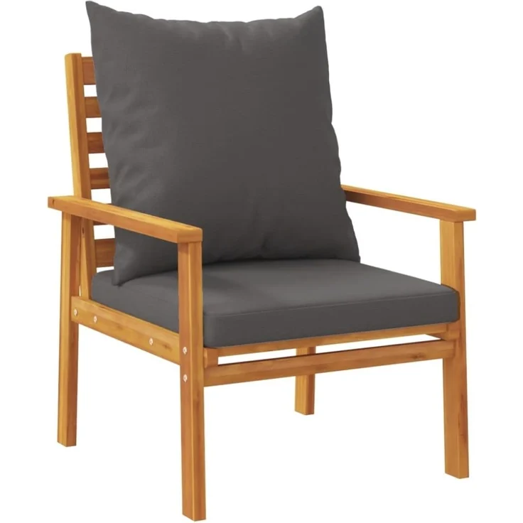vidaXL 4-tlg. Garten-Lounge-Set mit Kissen Massivholz Akazie 3211796 – Bild 8
