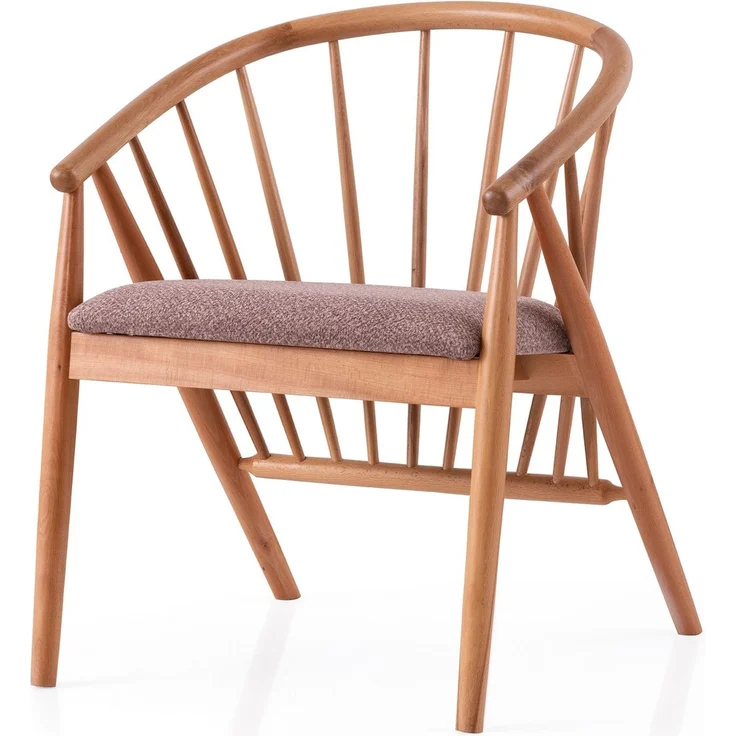 Skye Decor 'Ava - 4503' Stuhl, Eiche / Nerz, 60 x 77 x 54,5 cm – Bild 1
