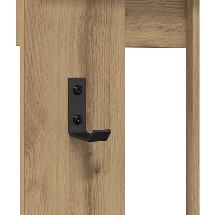 vidaXL Wandmontierter nachttisch Artisan-Eiche 100 x 10 x 100 cm 874514 – Bild 7