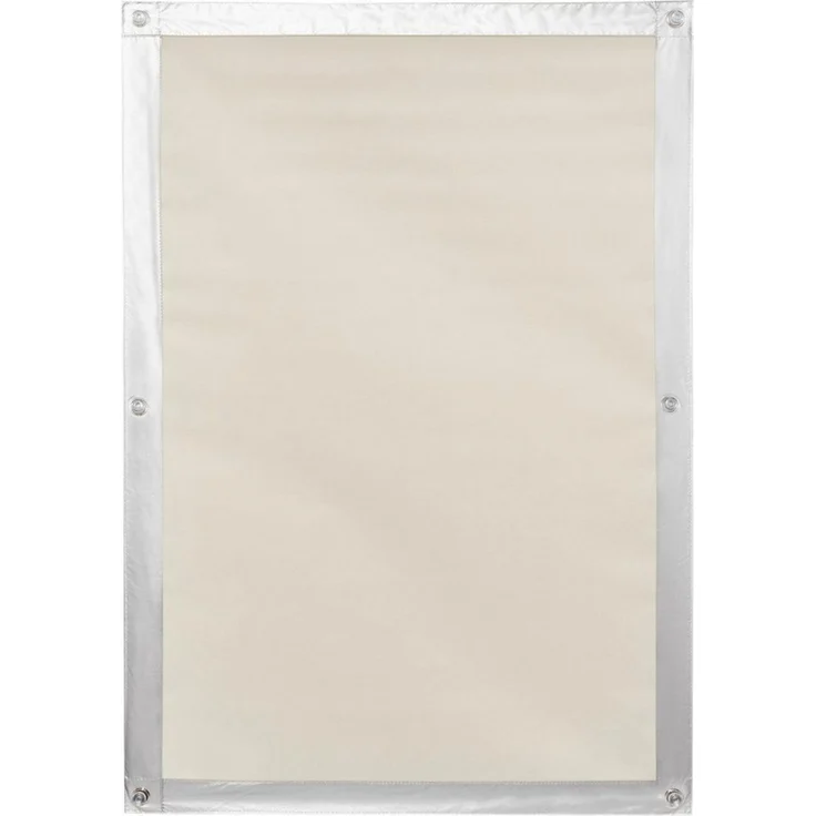 Dachfensterrollo Haftfix Hitzeschutz Abdunkelung, LICHTBLICK ORIGINAL, verdunkelnd, ohne Bohren, verspannt, Haftfix, mit Thermobeschichtung, mit Saugnapf, Beige, B94 x H118 cm – Bild 1