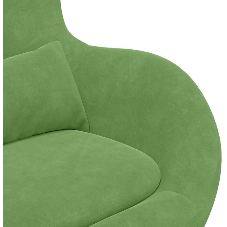 vidaXL Eiersessel Hellgrün 63 x 73 x 90 cm Samt 42002759 – Bild 6