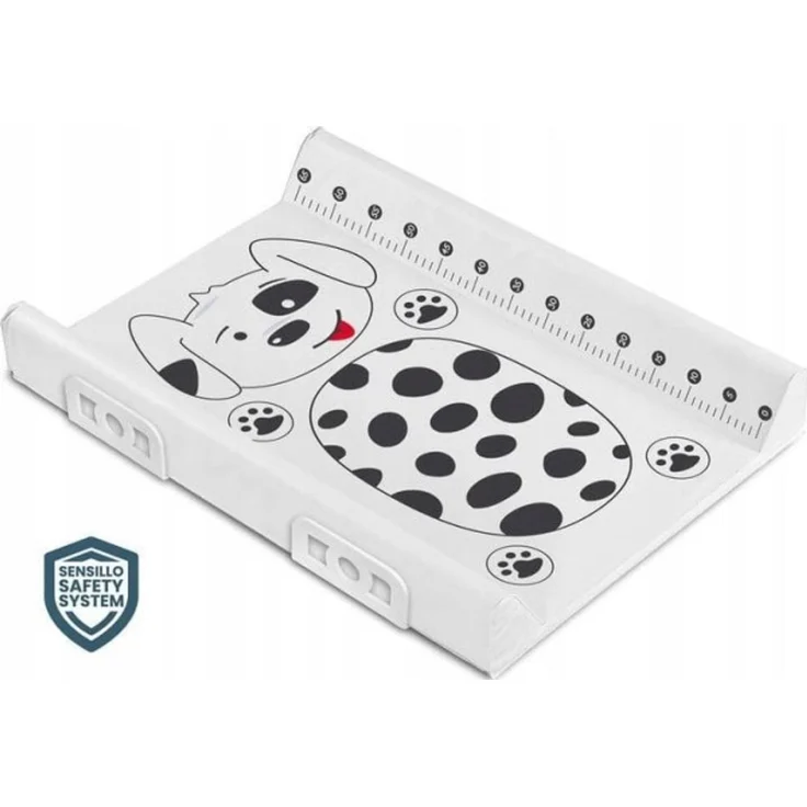 Sensillo gepolsterte Wickelunterlage mit Sicherheitssystem 70 cm Dog Platinum