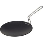 Futura Tava Grillplatte, antihaftbeschichtet 10 Inch 4. 88mm Thick schwarz