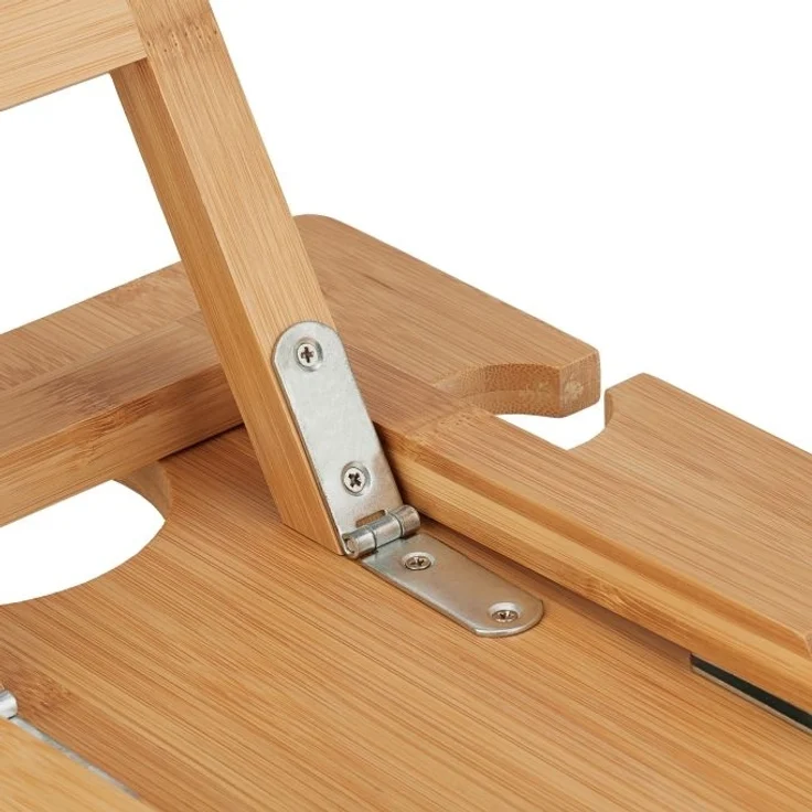 Eckiger Picknick Weintisch aus Bambus – Bild 7