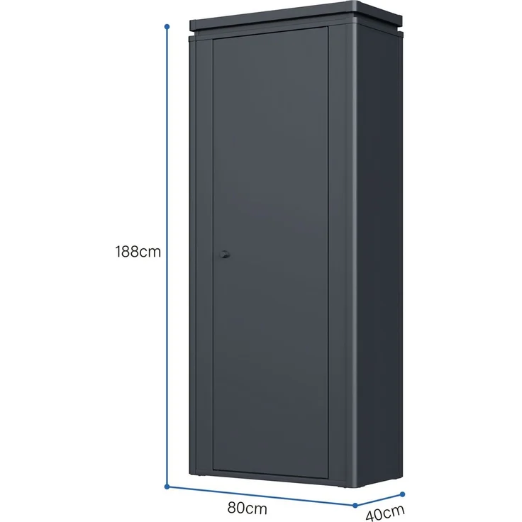 Weide Noble Gartenschrank 600 L | Verzinkter Stahl | Anthrazit – Bild 3