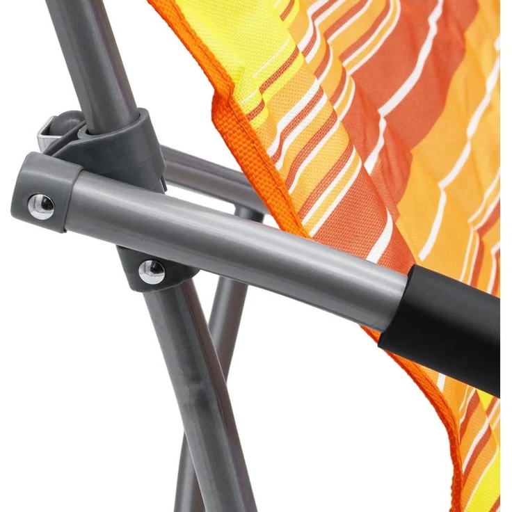 Spetebo Campingstuhl 1x Strandstuhl orange mit Tragetasche 600D Oxford (Stück, 1 St), Garten Camping Stuhl mit Tragetasche – Bild 3