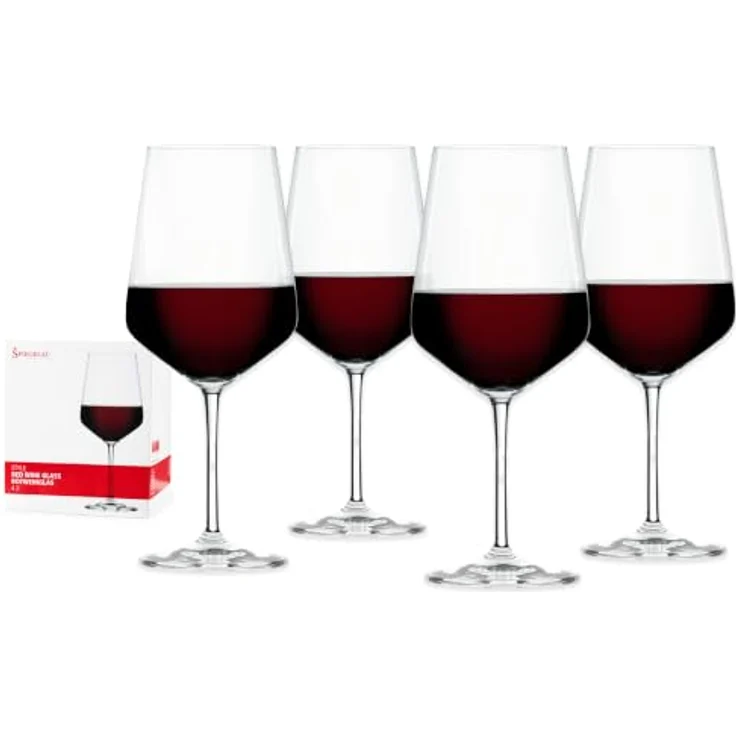 Spiegelau Rotweingläser 630 ml, 4 Stück, Style, 4670181, Weingläser Set aus Kristallglas, Rotwein Gläser spülmaschinenfest – Bild 1