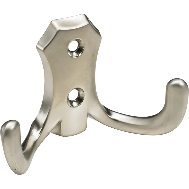 Hettich Mantelhaken 4,7 x 7,7 x 3,0 cm Zinkdruckguss vernickelt - 1 Stück