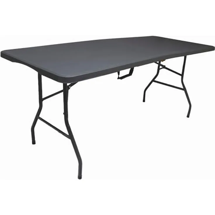 WERKA PRO Grauer rechteckiger Klapptisch 239 x 74 x 74 cm