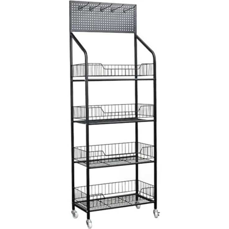 BAYLI Mehrzweckregal Ladenregale Einzelhandel - 140x50x27 cm Supermarktregale - Verkaufsreg