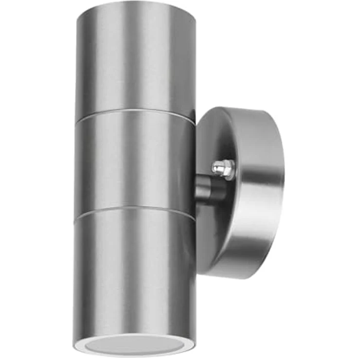 Grafner Außen-Wandleuchte Wandlampe Leuchte GU10 Edelstahl Lichtschein Up&Down, ohne Leuchtmittel, GU10 – Bild 1