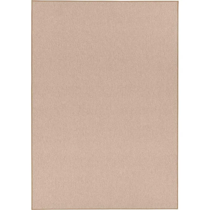 Feinschlingen Teppich Casual Beige Uni Meliert - 80x150x0,4cm