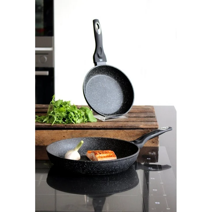 Elo Pfannen-Set Granit Passion 2-teilig, Aluminium (Set, 2-tlg, je 1 Bratpfanne Ø 20/28 cm), Induktion – Bild 2