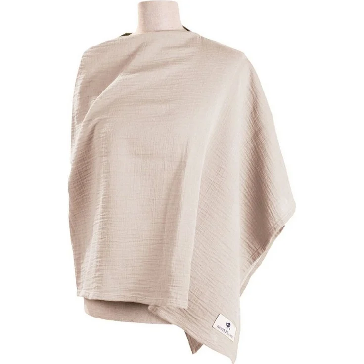 Julius Zöllner Stillkissen sand Stilltuch Musselin 74x60, 1-tlg, Stillkissen Stillhilfe – Bild 5