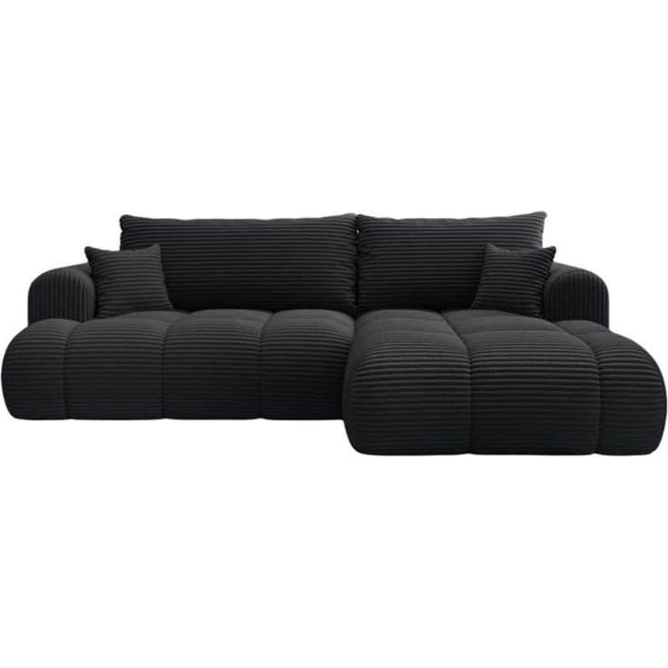 thematys Ecksofa TREVIO 260x165 cm, mit Schlaffunktion, mit Bettkasten, Schwarz (Tilia 100), Ausrichtung rechts – Bild 3