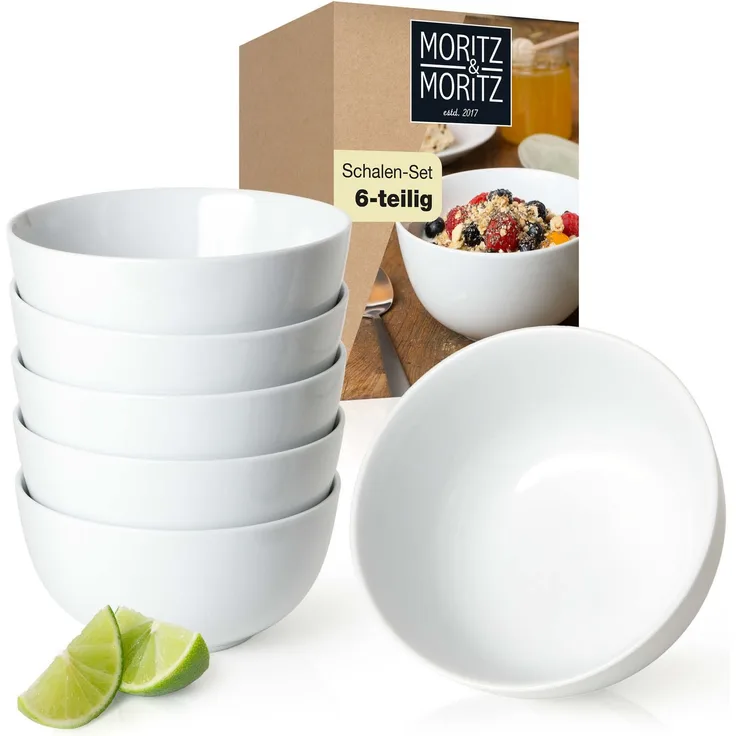 Moritz & Moritz BASIC 6tlg Schüssel Set weiß