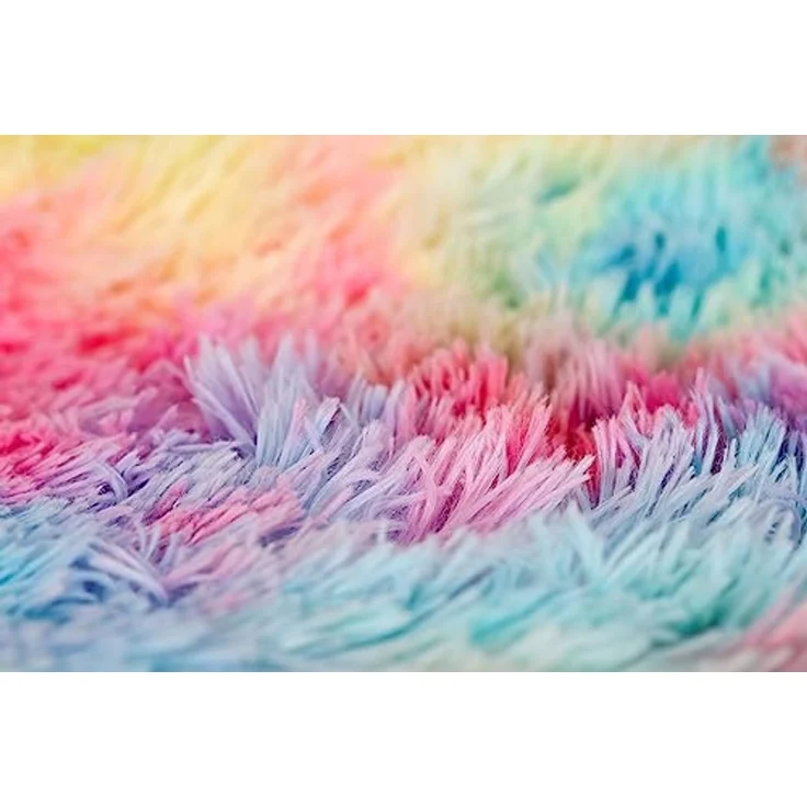 KANGURU Regenbogen-Karo / Teppich 130 x 170 cm – Bild 6