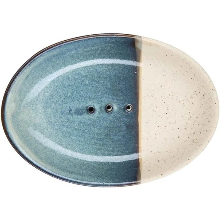 Tranquillo Seifenschale tranquillo Seifenschale 'RUSTIC' aus Steingut, Breite: 14 cm – Bild 2