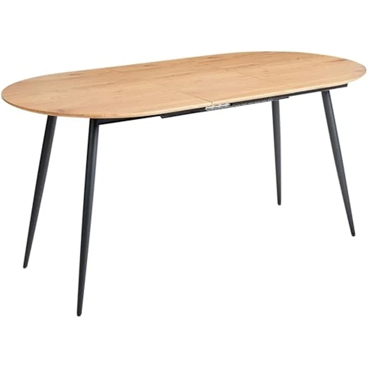 Ausziehbarer Esstisch CLAVET Hellbraun 120 160 cm 80 cm – Bild 1