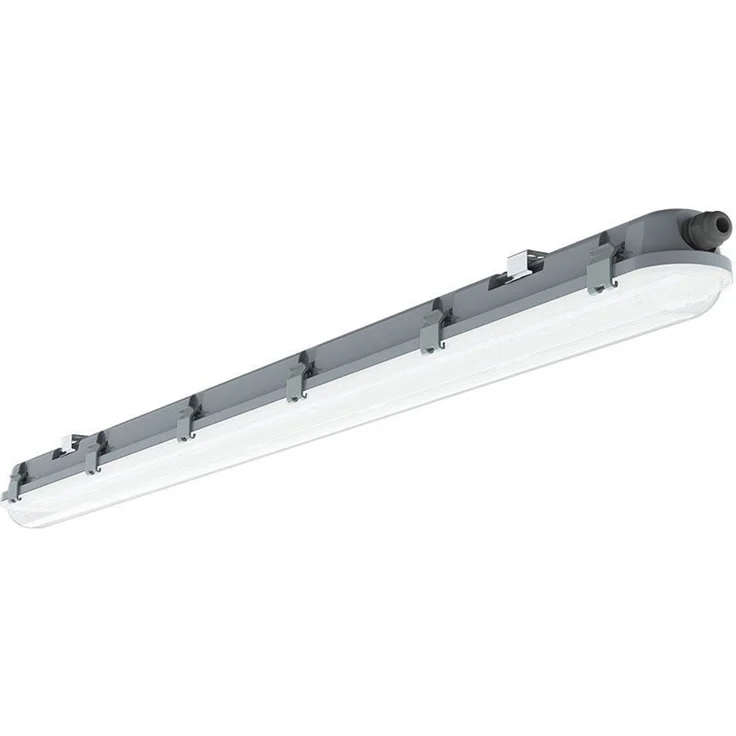 LED Wannenleuchte, Tageslicht, IP65, grau, L 120cm – Bild 1
