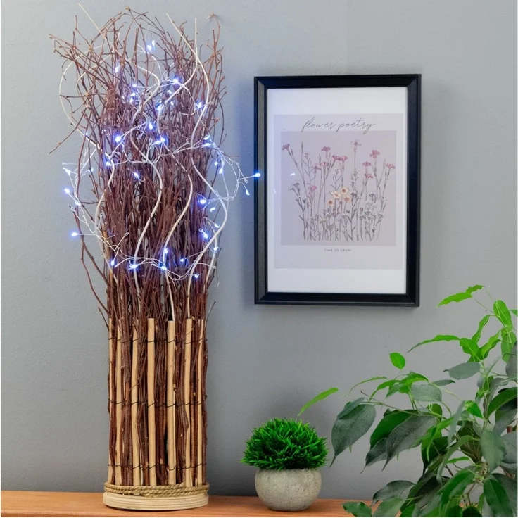 CREEDWOOD Paravent RAUMTEILER "BUNCH", Weide, 71x35cm, Zweige Sichtschutz – Bild 3