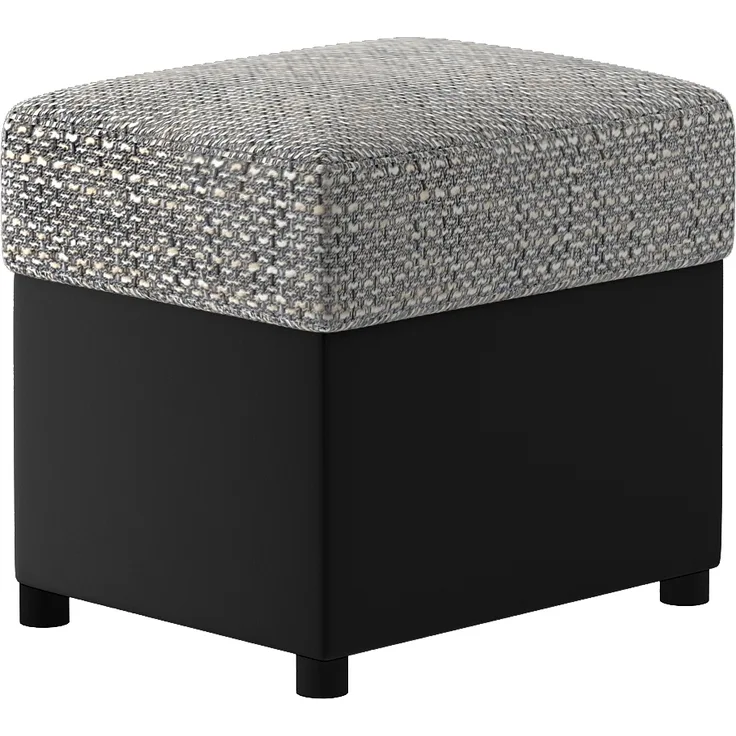 Pouf R2, Fußhocker, Grau