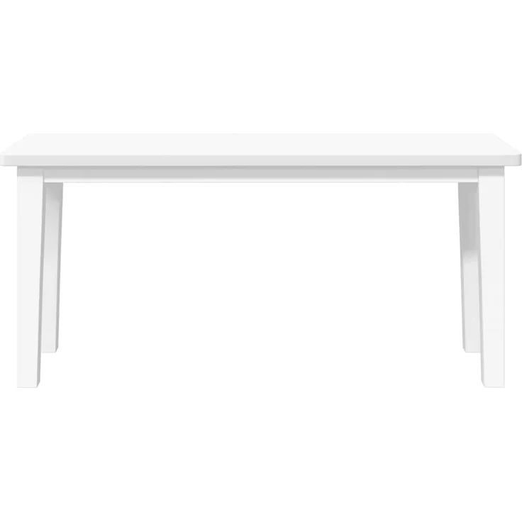 vidaXL Bank 90 cm Weiß Massivholz Gummibaum 4102599 – Bild 4