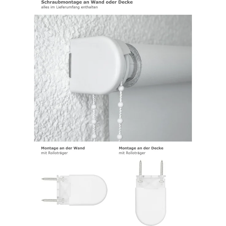 Lysel - Qualitätsrollo Tageslicht perlweiß, (B x H) 153x190 cm in beige/perlweiß – Bild 3