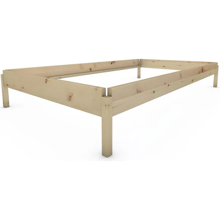 Stapelbett "Horst" 120 x 210 cm 34 cm Zirbe Holzbett Gästebett Massivholzbett